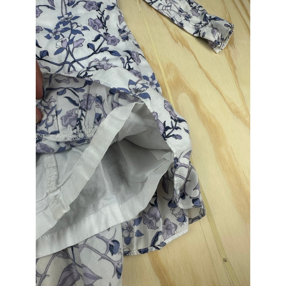 Janie and Jack long sleeve dress with purple flowers 3t - Picture 3 of 4